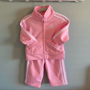 Baby Adidas Pink Tracksuit